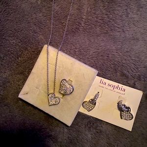 Lia Sophia Heart Jewelry Set